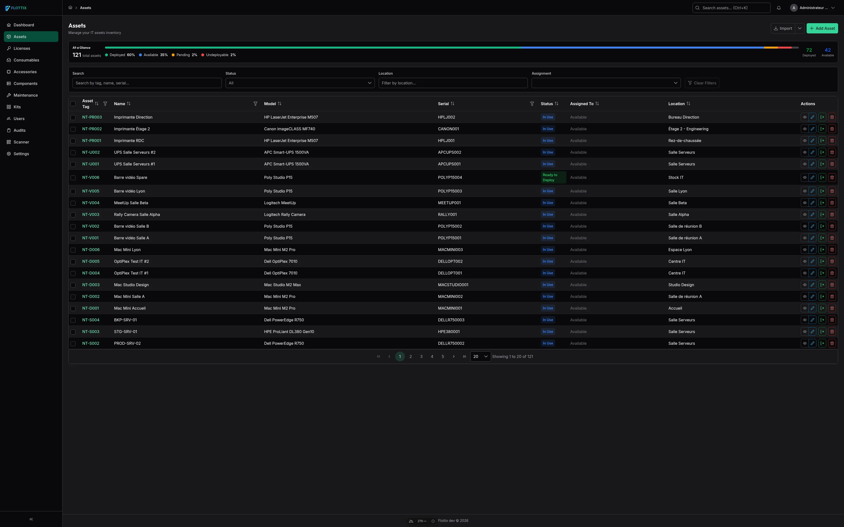 Assets Management in Dark Mode