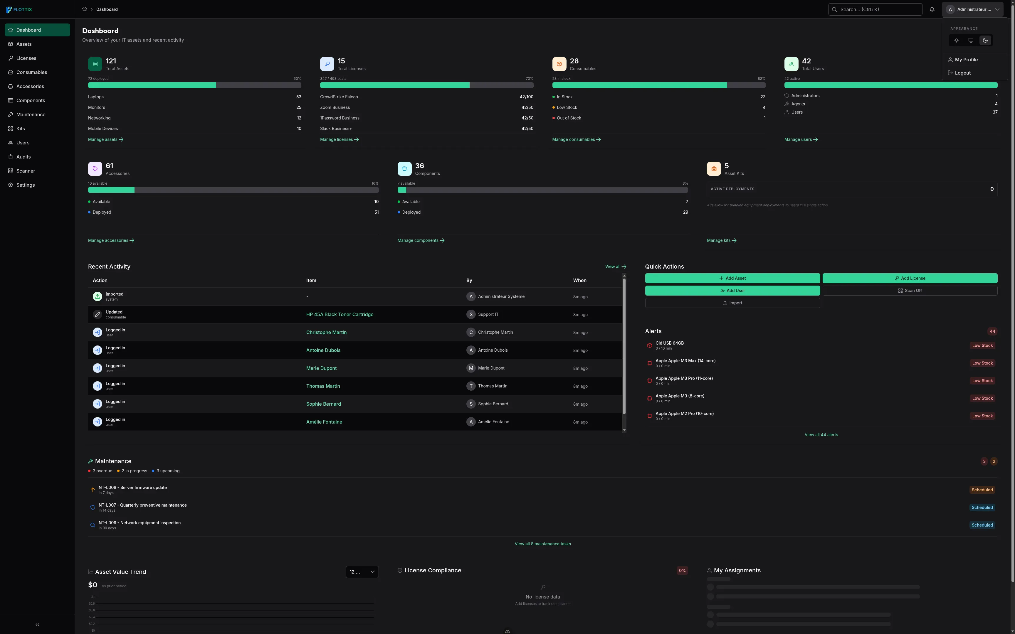 User Preferences Dark Mode Toggle