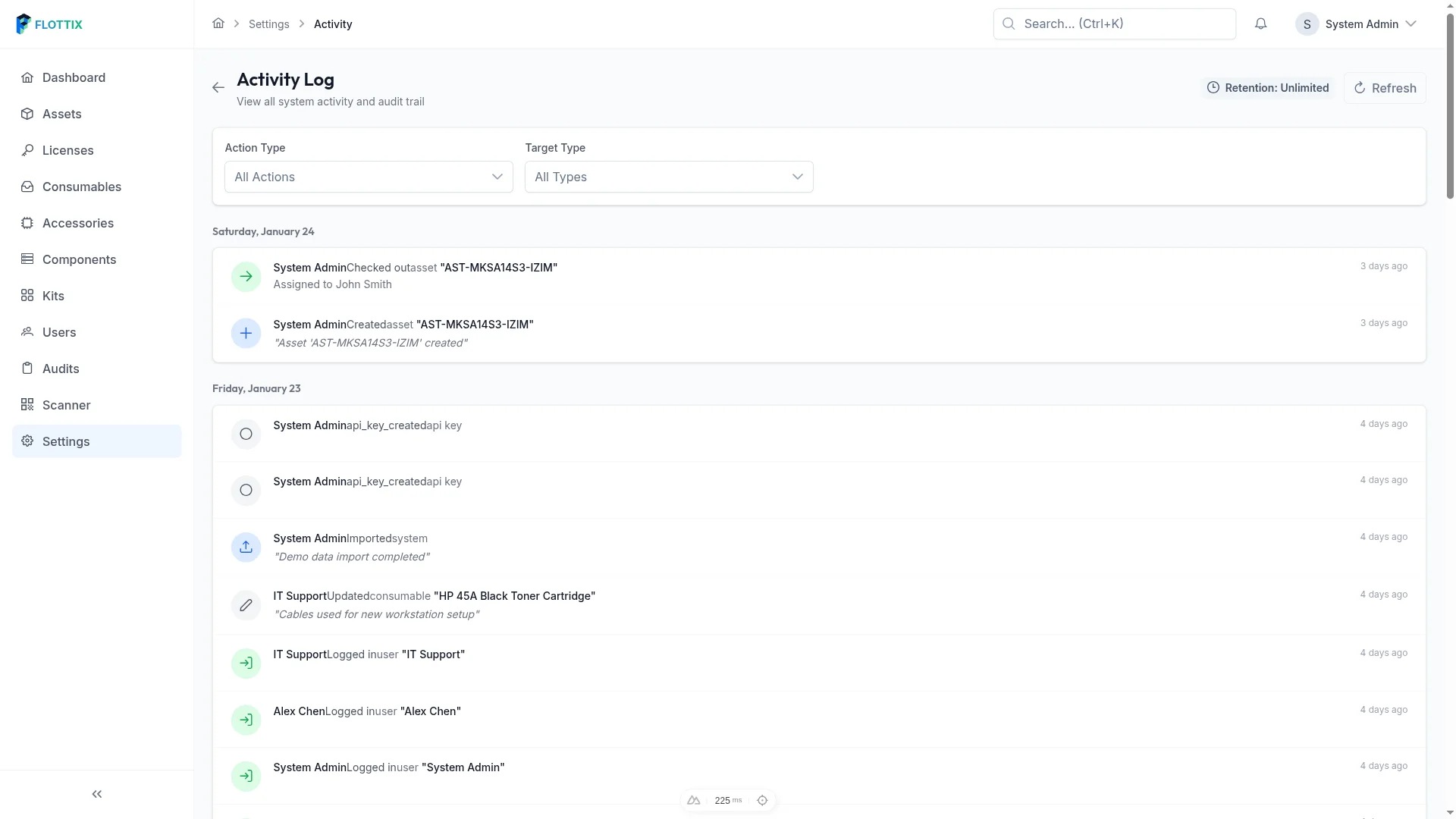 Security Audit Log